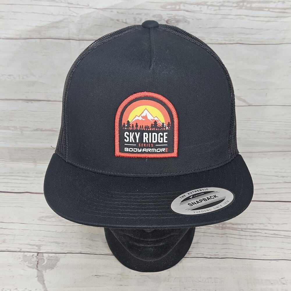 Sky Ridge Series Body Armor Hat Adjustable Meah Snapback Black